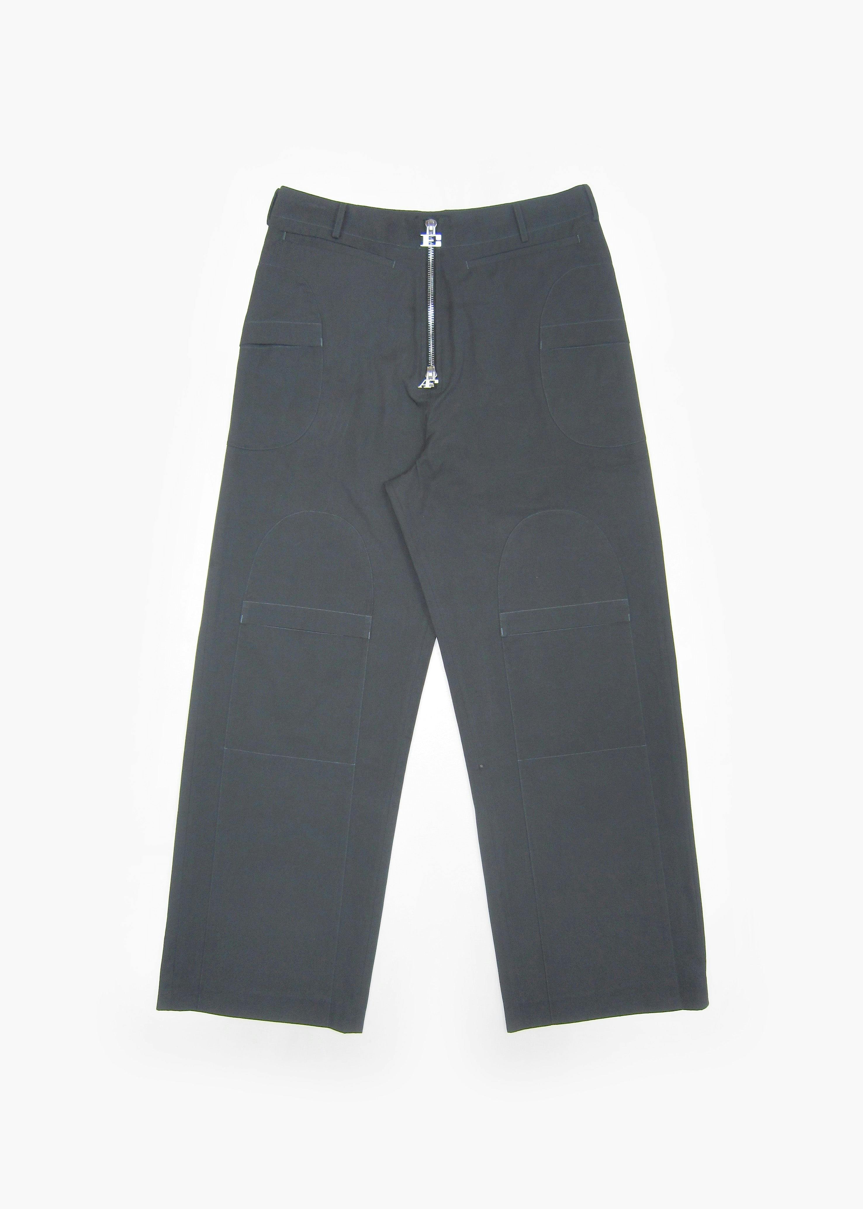 Two-way Zip Trousers in Grey