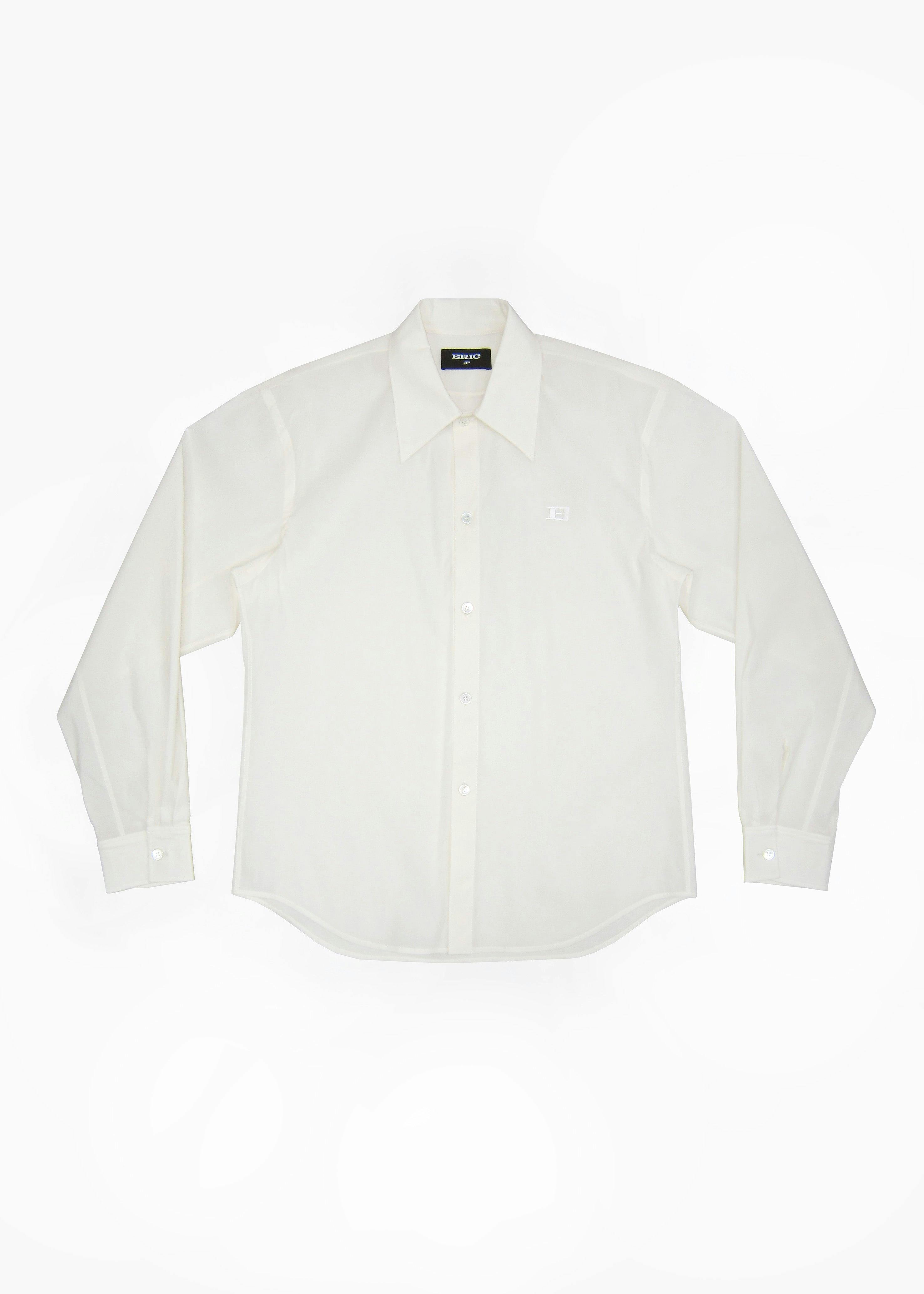 Silk Organza Shirt in Ivory