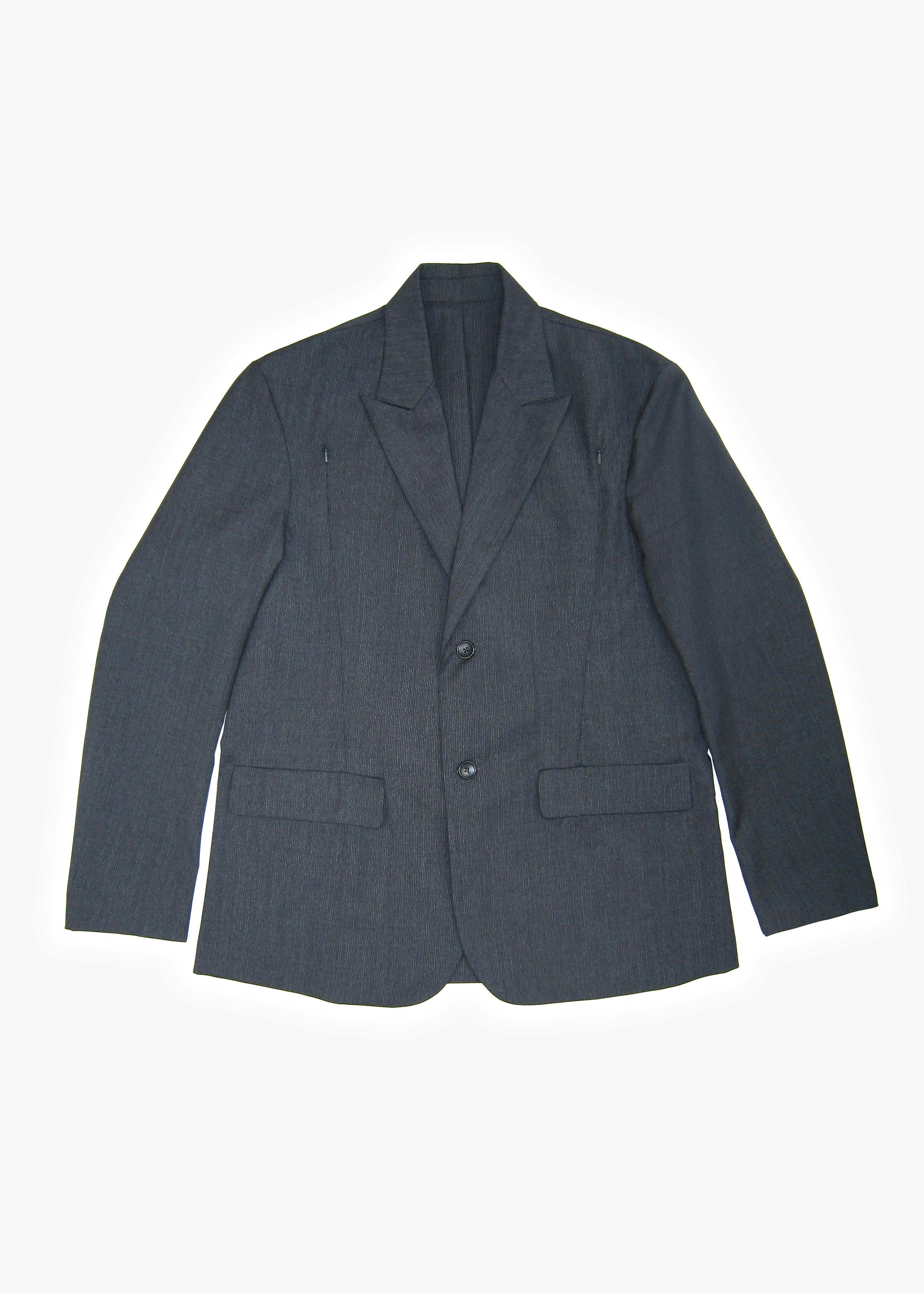 Discreet Tailored Jacket in Graphite Pinstripe